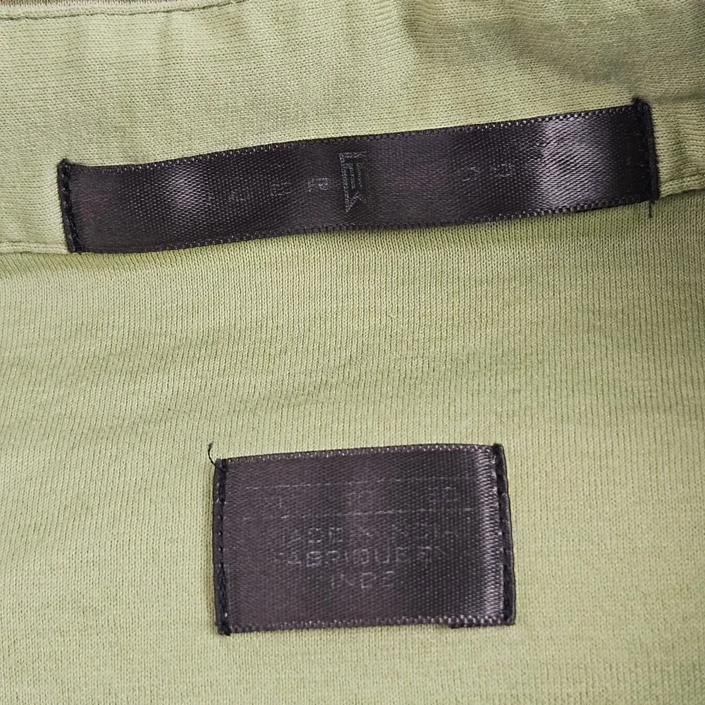 Tiger Woods Troon North Golf Club Polo Shirt XL Green Striped Performance Casual